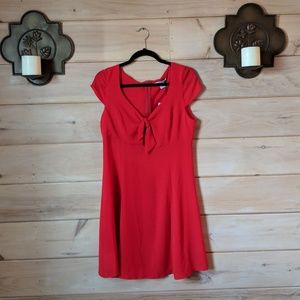 NEW Glamorous red tie-front dress